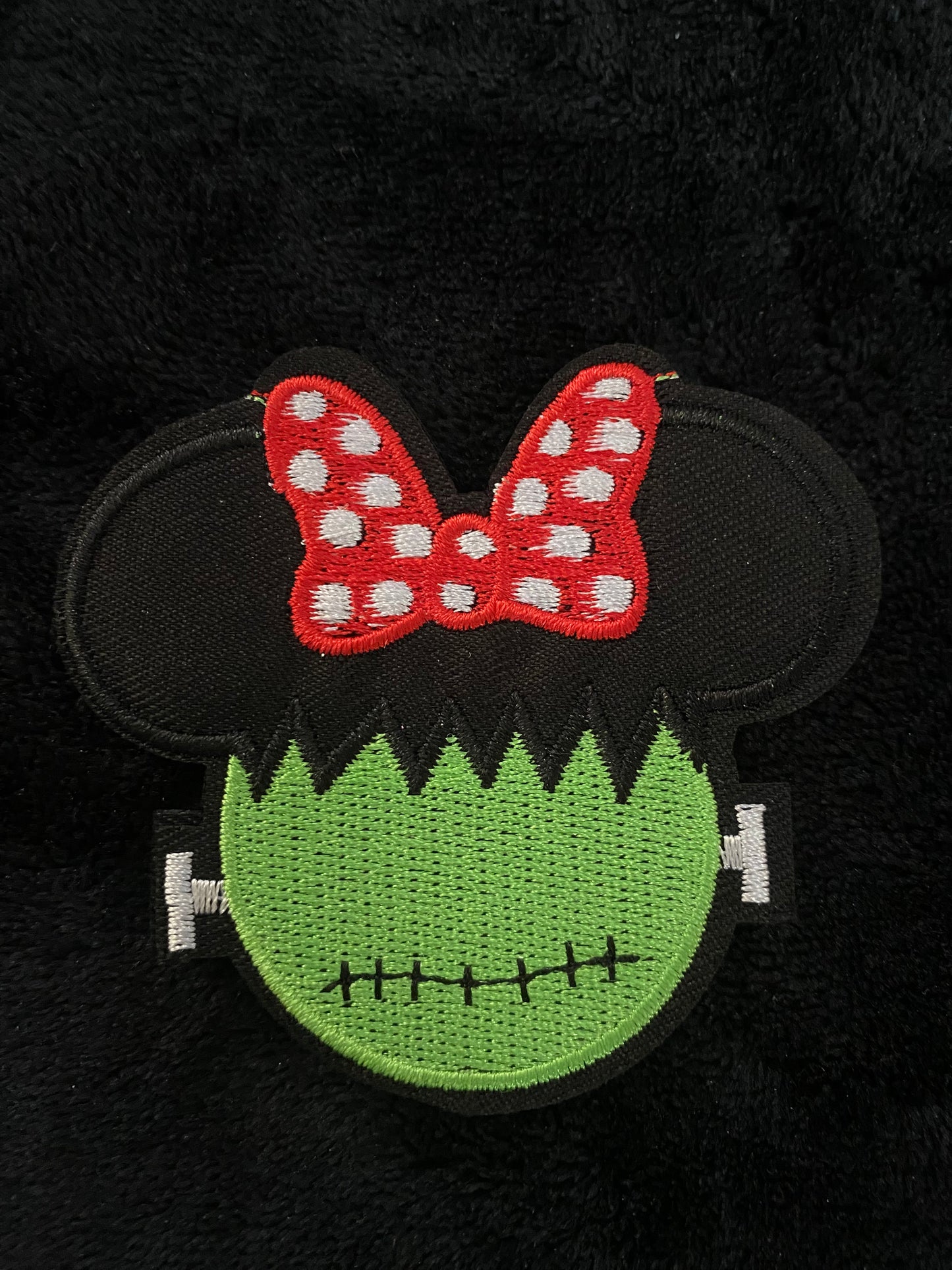 Minnie Frankenstein Hat Patch- Chenille Patches