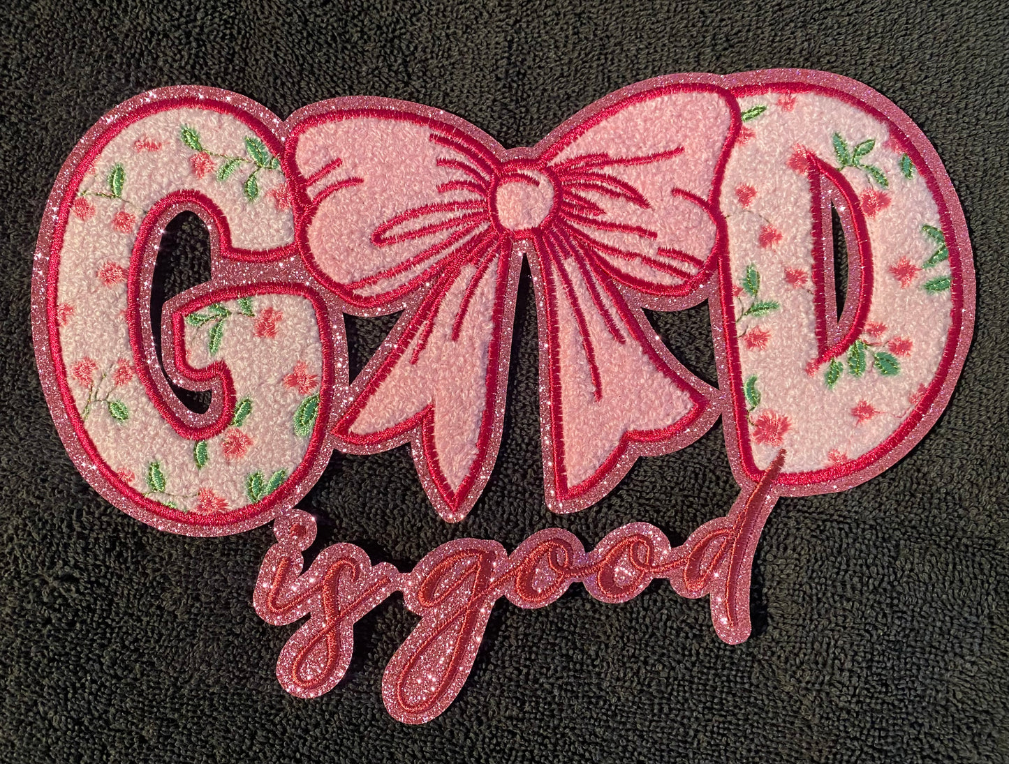 God Is Good- Chenille Patches