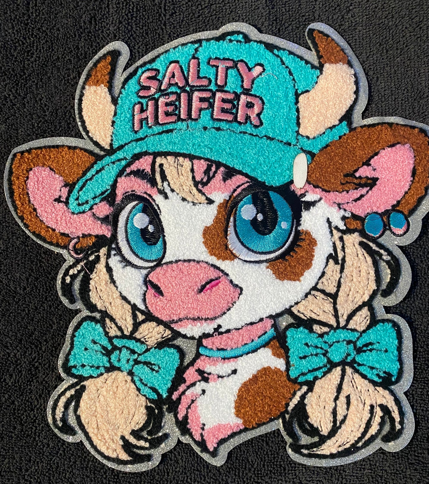 Salty Heifer Cow Blondie - Chenille Patches