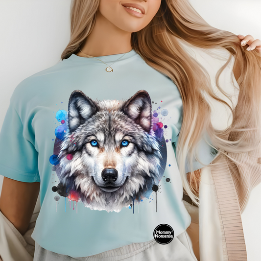 Wolf Watercolor -DTF TRANSFER (C16)