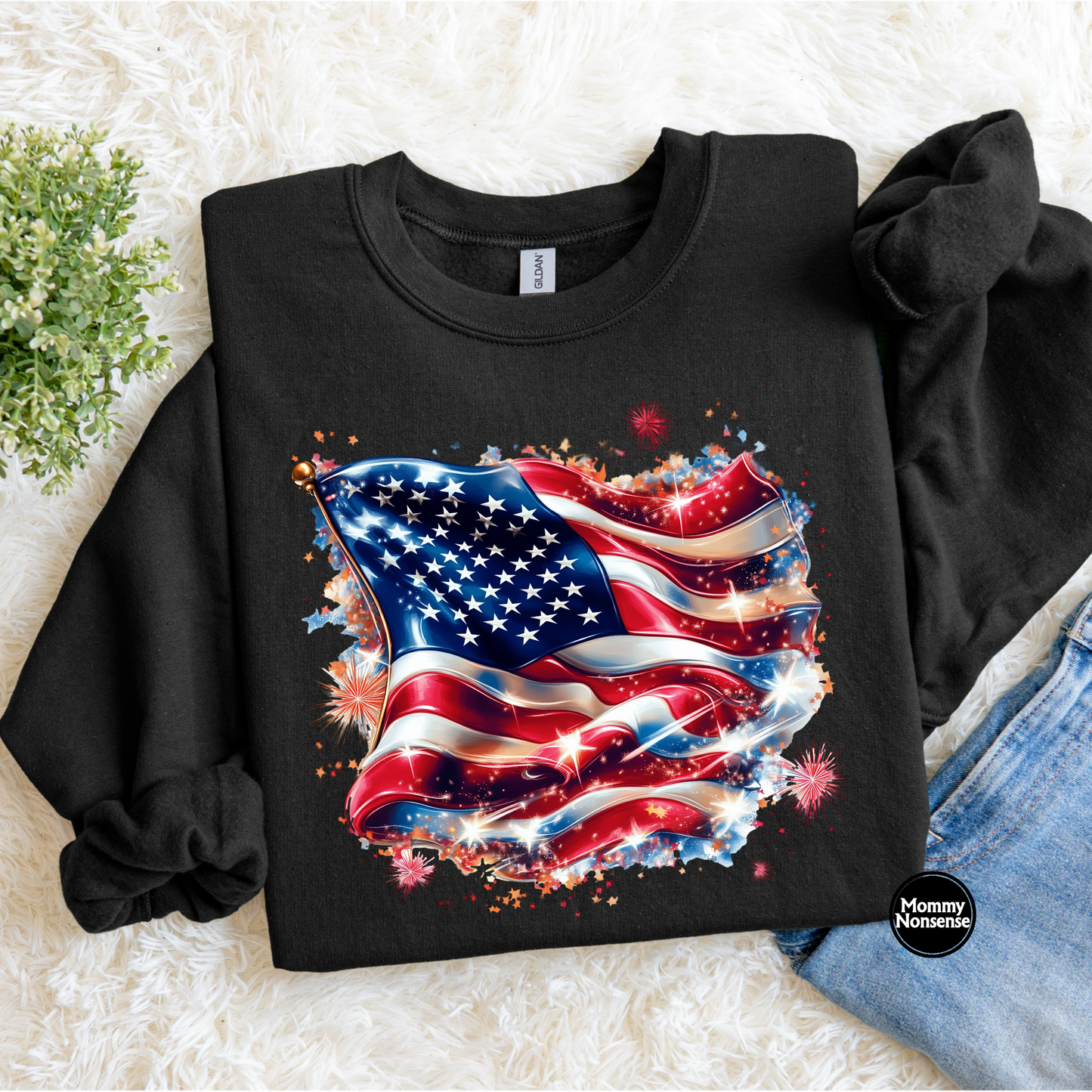 American Flag- DTF TRANSFER (L609) DTF Transfer
