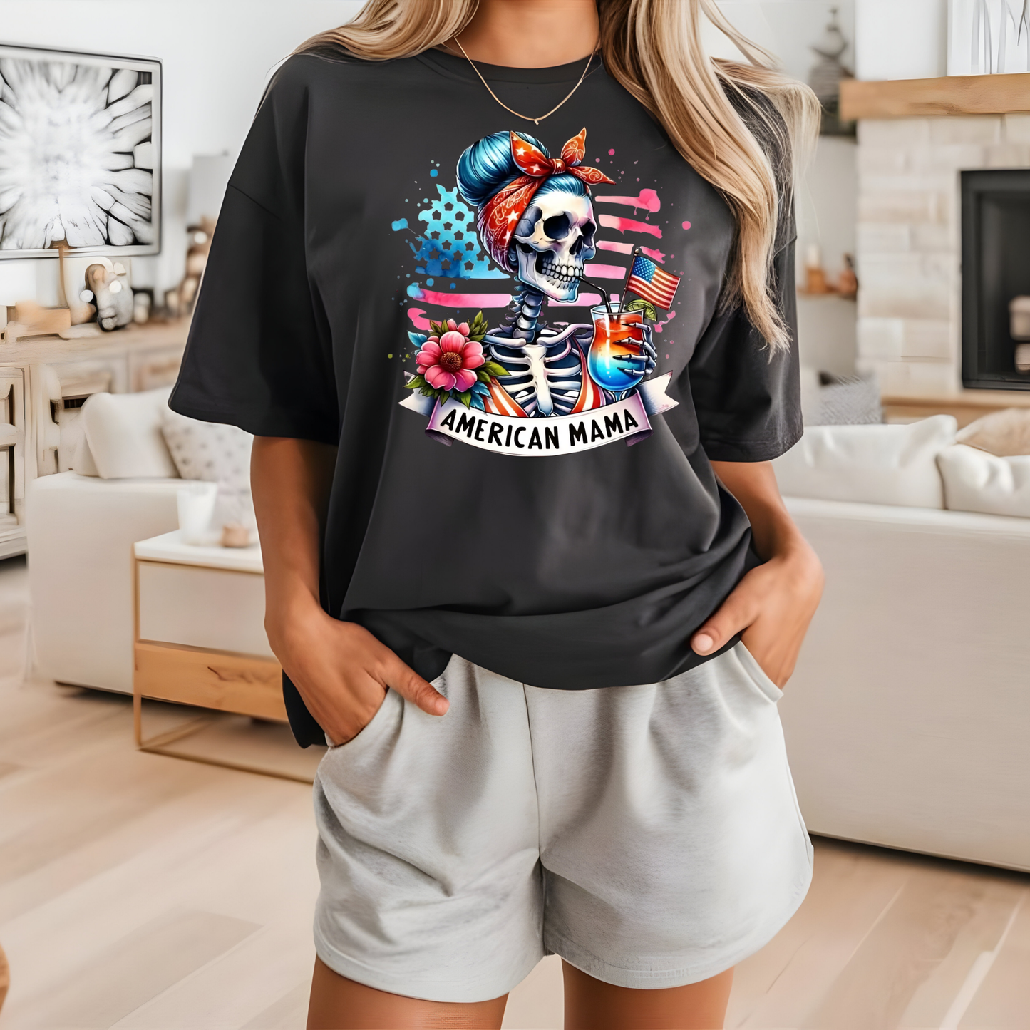 American Mama - (Q6) DTF TRANSFER