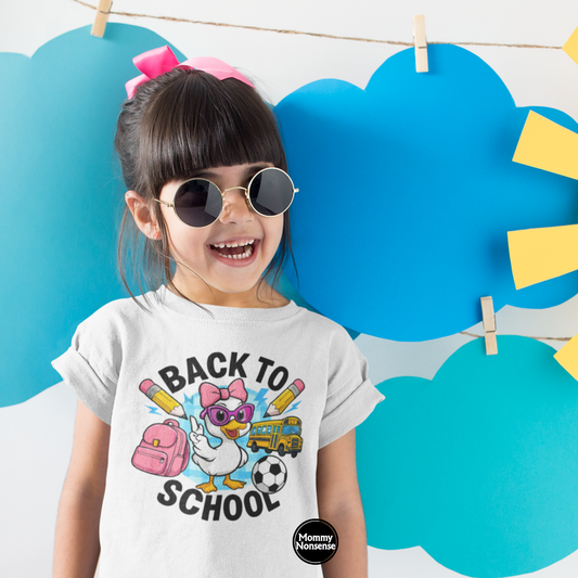 Girl Goose Back To School - DTF TRANSFER  (Z38)