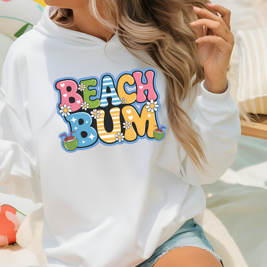 Beach Bum - DTF TRANSFER (O9) COLD PEEL
