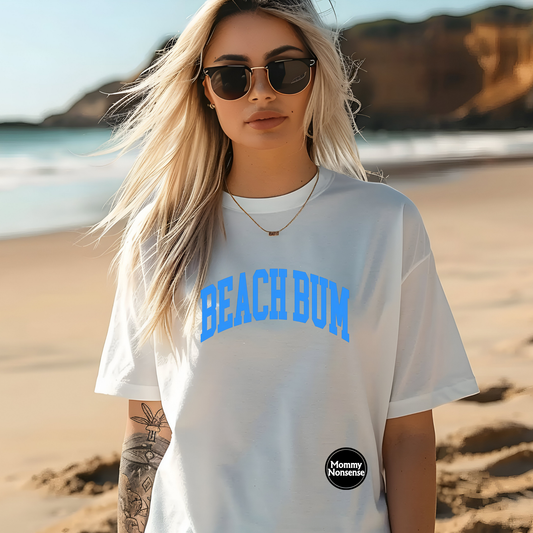 Beach Bum Blue- DTF TRANSFER (W6)