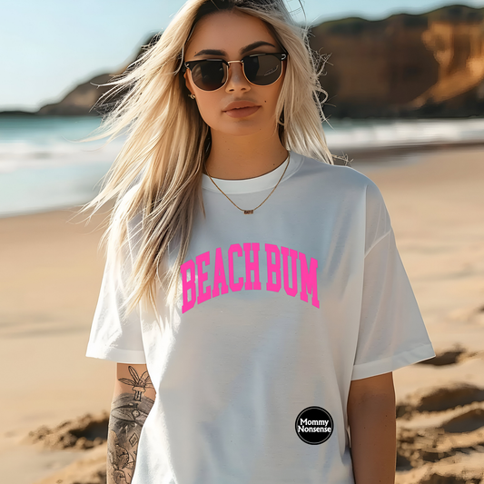 Beach Bum Pink- DTF TRANSFER (W7)