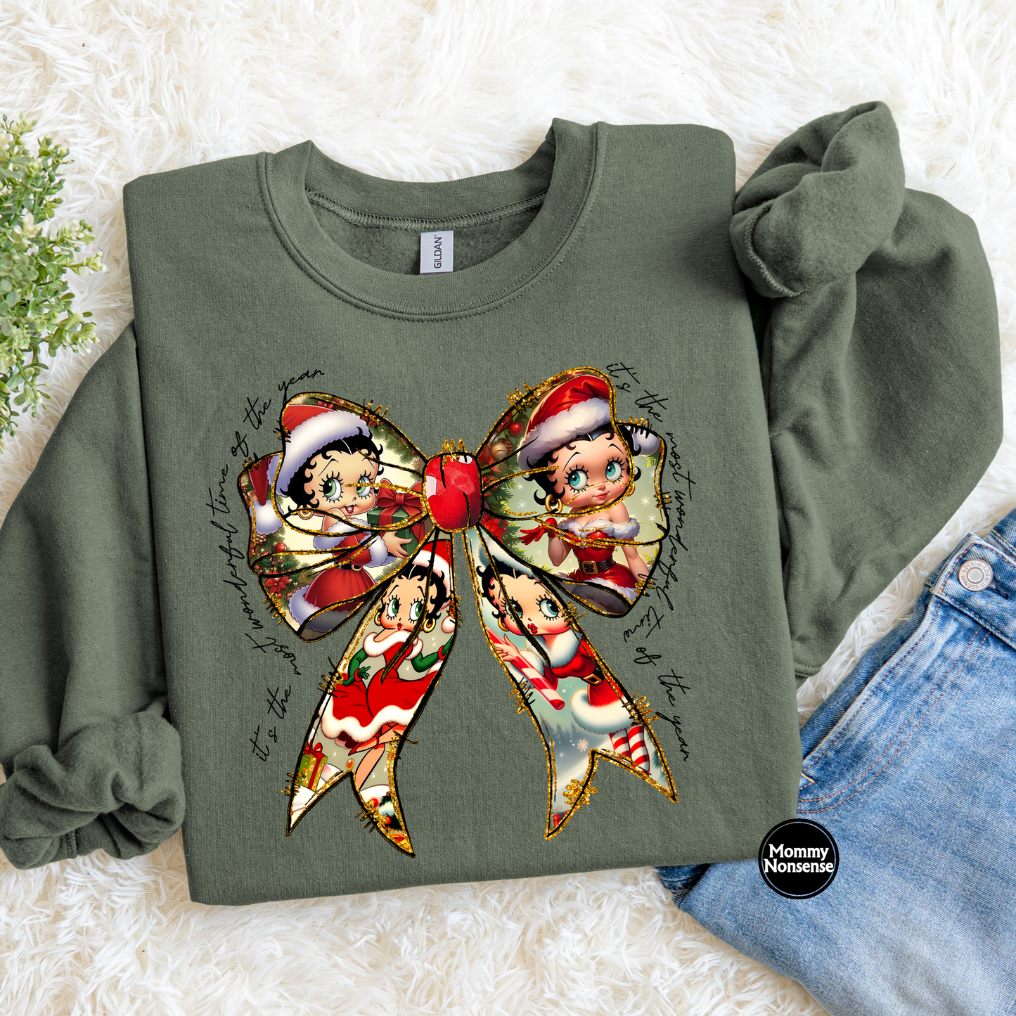 Betty Boop Bow- DTF TRANSFER (L35) DTF Transfer