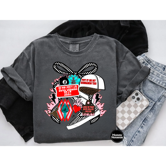 Blue Collar Brat- DTF TRANSFER (L862) DTF Transfer