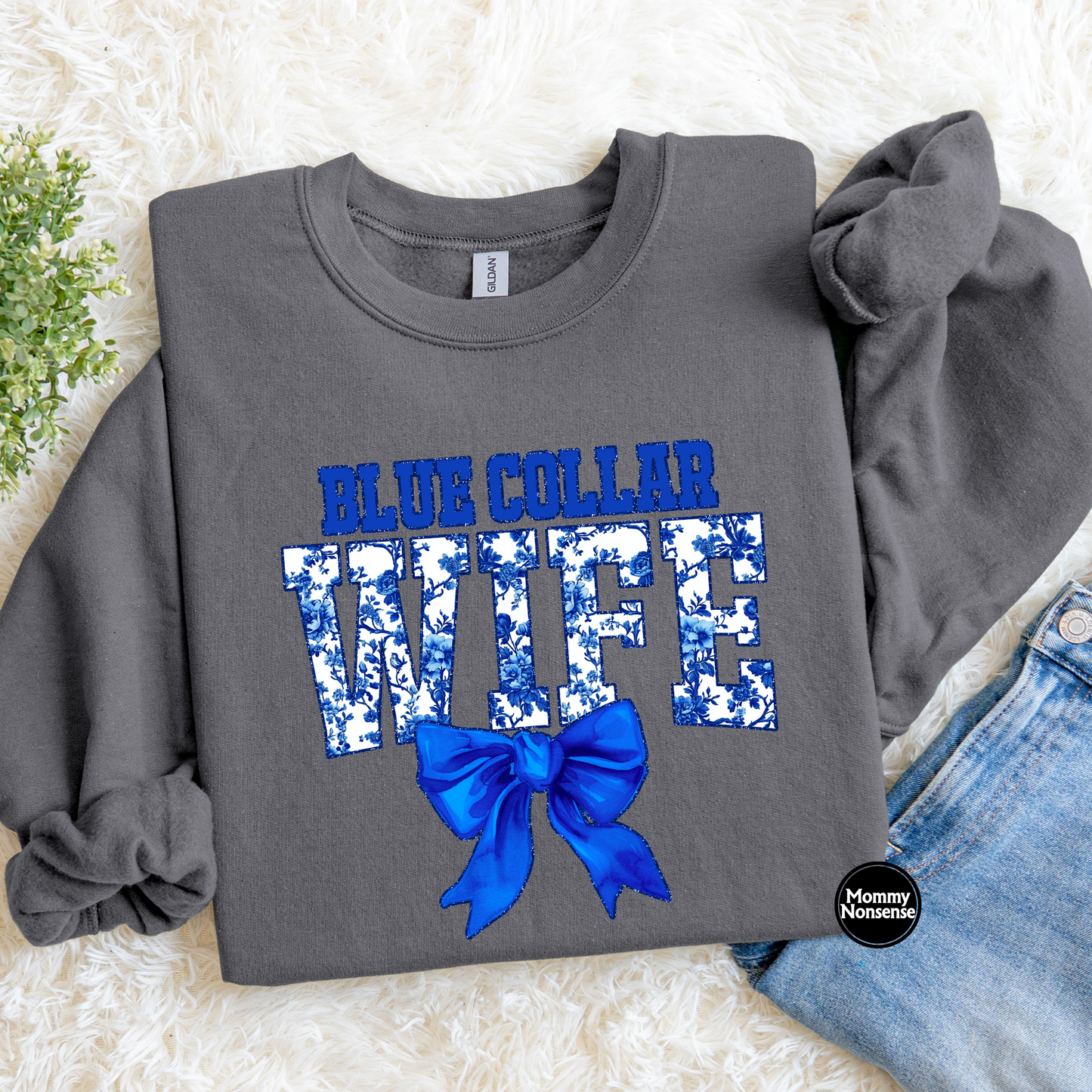 Blue Collar Wife- DTF TRANSFER (L440) DTF Transfer