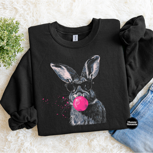 Bubblegum Bunny- DTF TRANSFER (L328) DTF Transfer