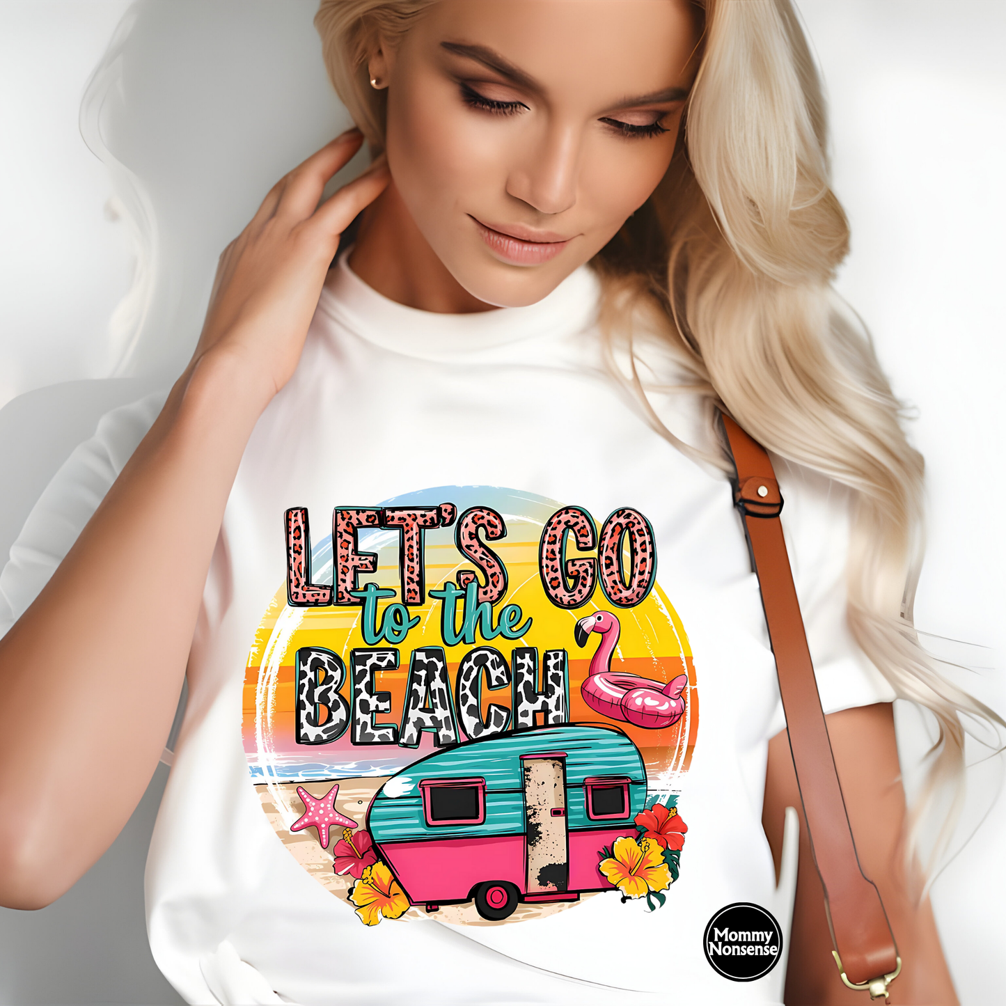 Lets Go To The Beach camper- DTF TRANSFER  (P6)