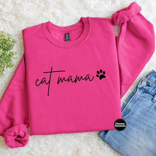 Cat Mama (blk)- DTF TRANSFER (L456) DTF Transfer