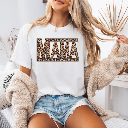 MAMA leopard print - DTF TRANSFER (N6)