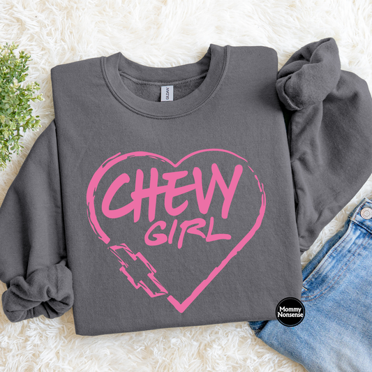 Chevy Girl pink- DTF TRANSFER (L41) DTF Transfer