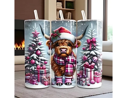 Christmas Highlander 20 oz Tumbler
