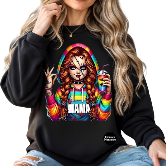 MAMA Chucky horror -DTF TRANSFER (J16) DTF Transfer