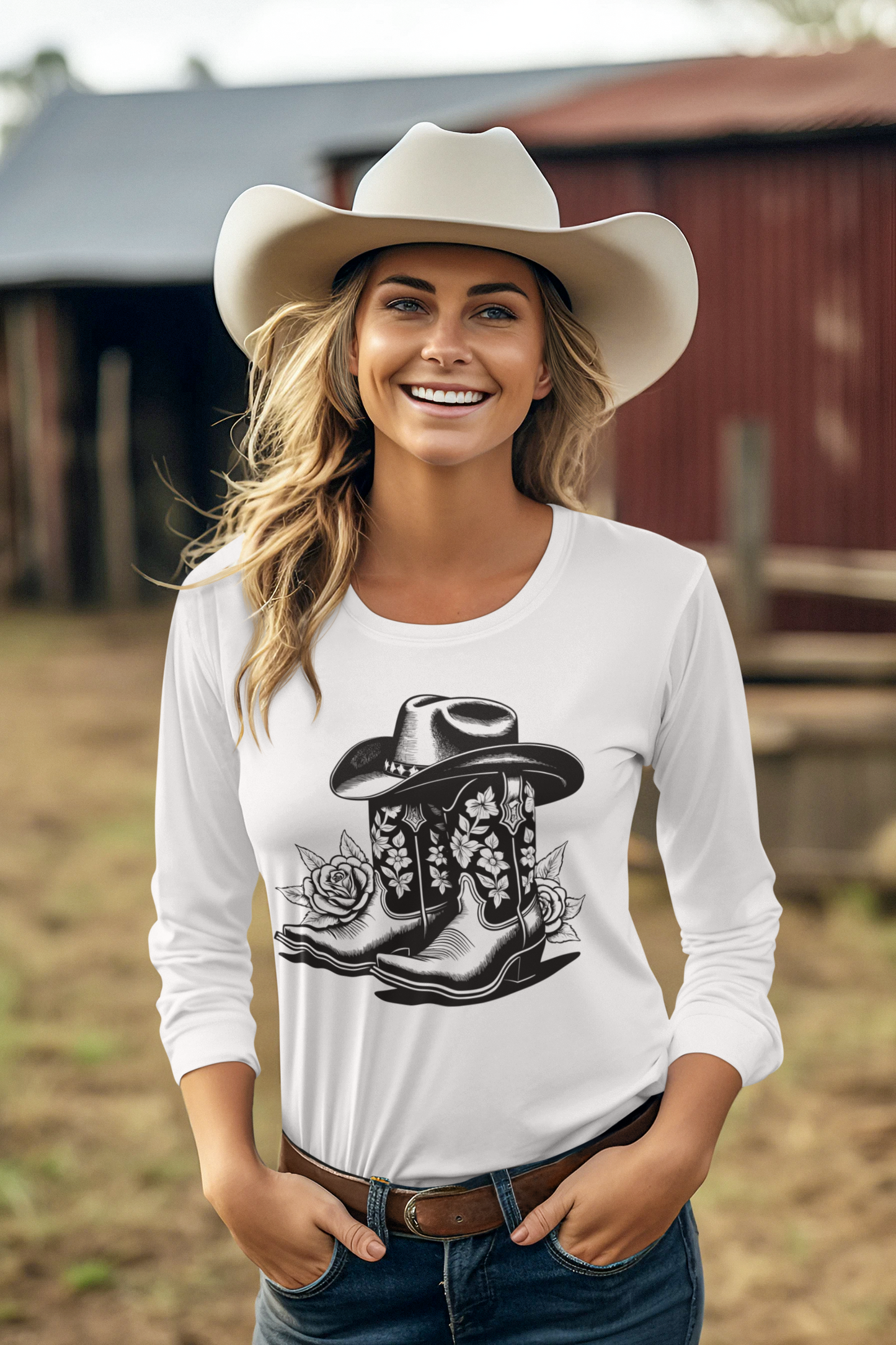 Cowboy Decor Boots - DTF TRANSFER (L6)