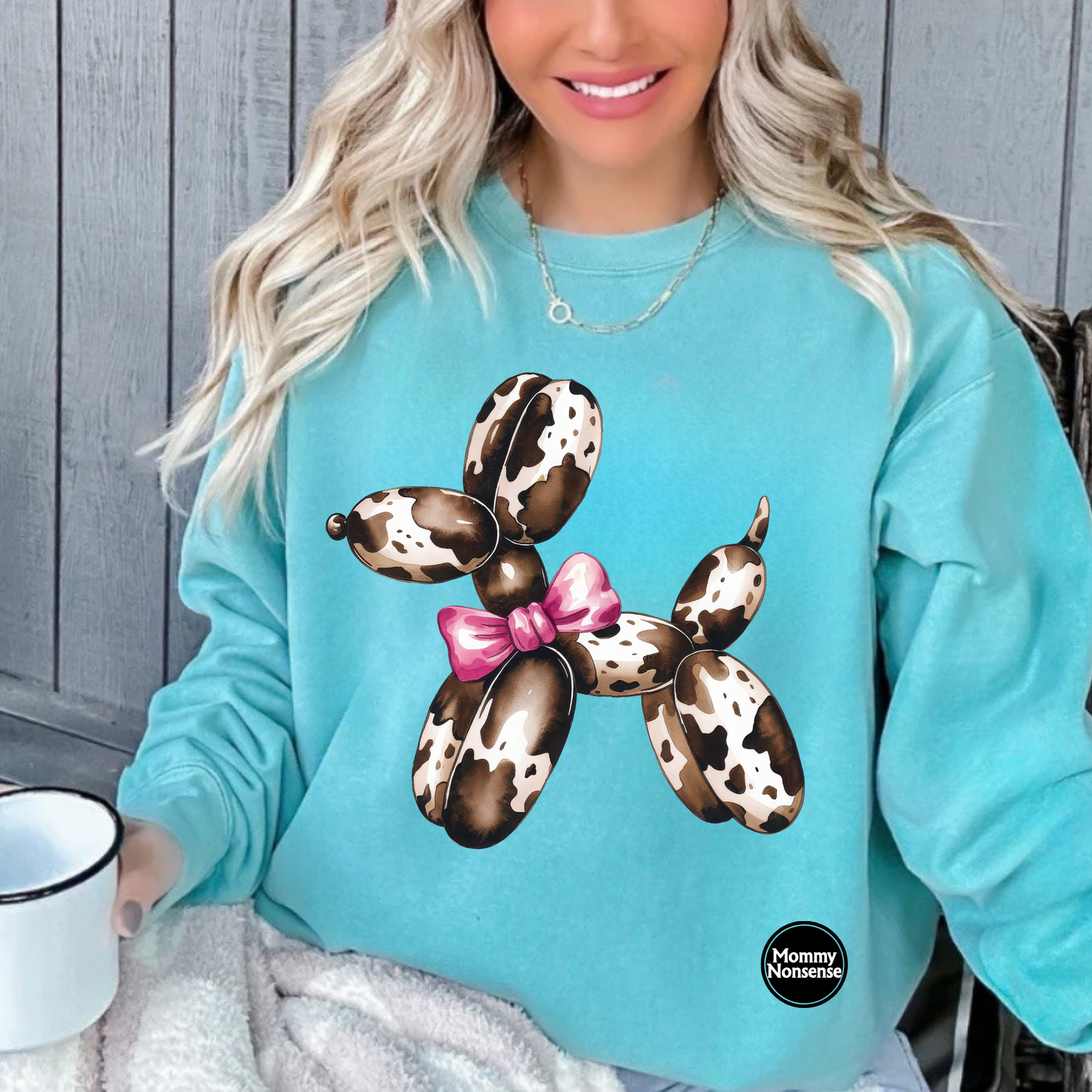 Cowhide Ballon Dog- DTF TRANSFER (L520) DTF Transfer