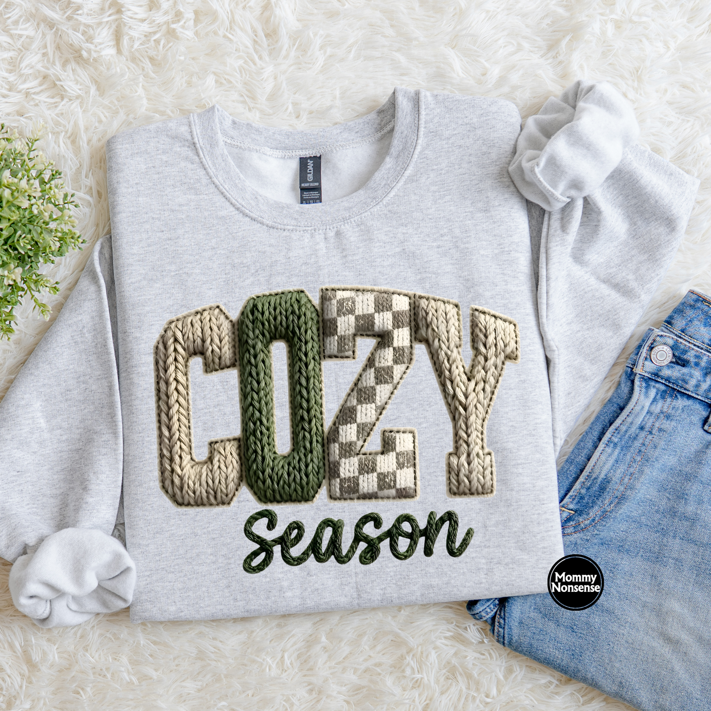 Cozy Season sweater look- DTF TRANSFER (L108) DTF Transfer