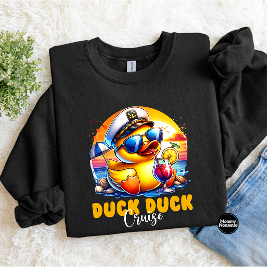 Duck Duck Cruise (wht)- DTF TRANSFER (L511) DTF Transfer