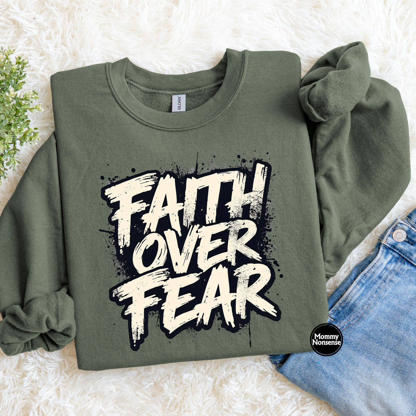 Faith Over fear- DTF TRANSFER (L597) DTF Transfer