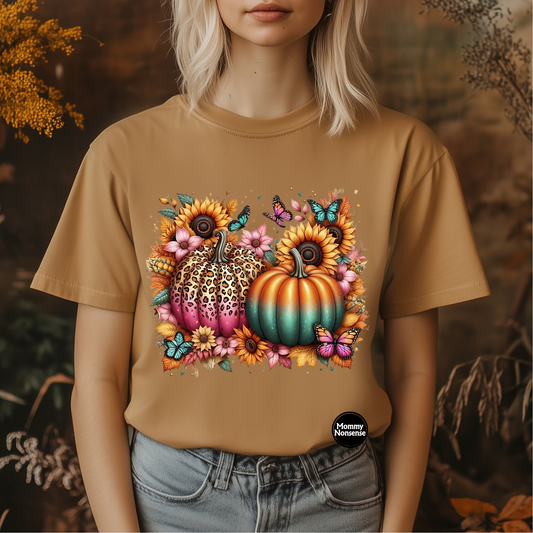 Fall Pumpkins and butterflies -DTF TRANSFER (J36) DTF Transfer
