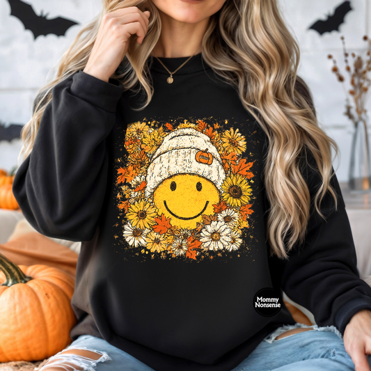 Fall Smiley -DTF TRANSFER (H44) DTF Transfer