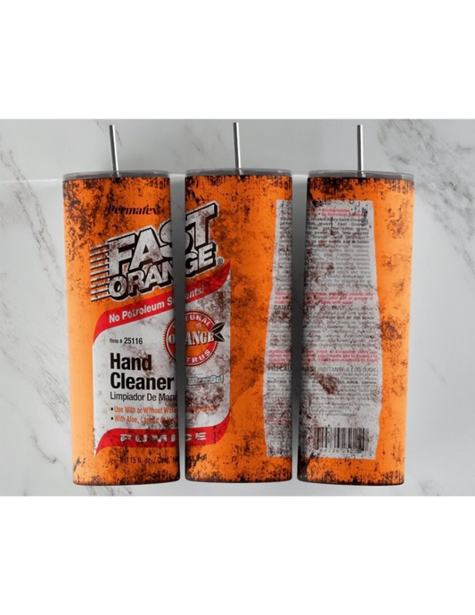 Fast Orange Hand Cleaner 20 oz Tumbler