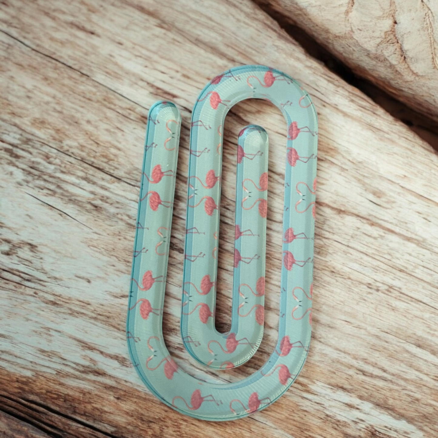 Flamingo Jumbo Acrylic Paper Clip