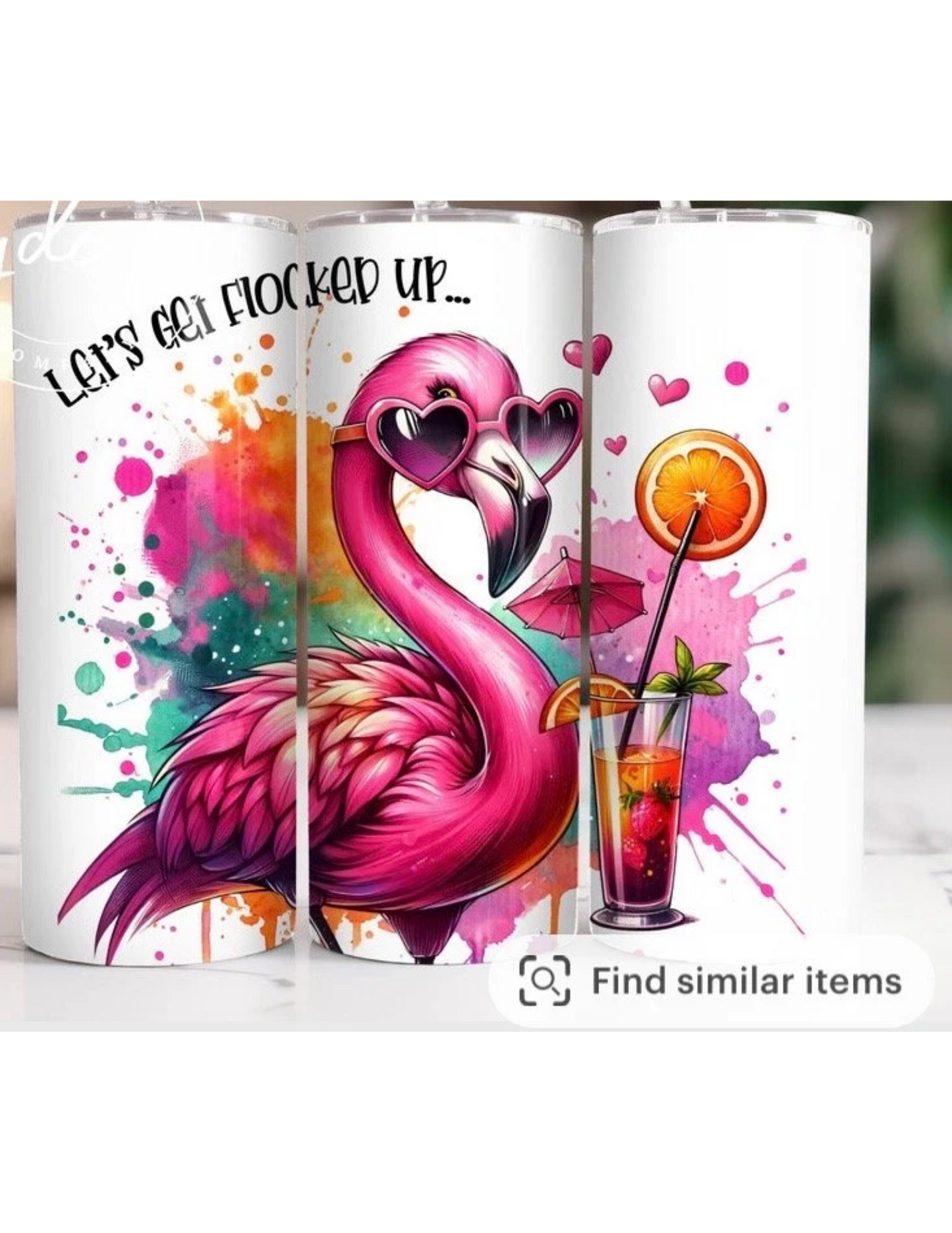 Flamingo 20 oz Tumbler