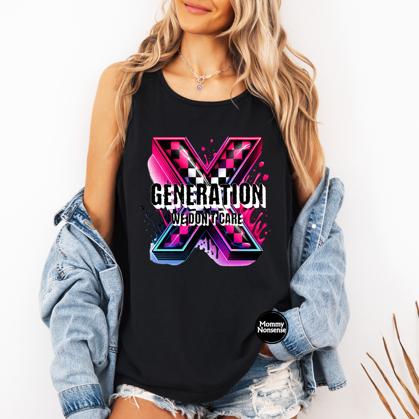 Gen X checkered- DTF TRANSFER (L865) DTF Transfer