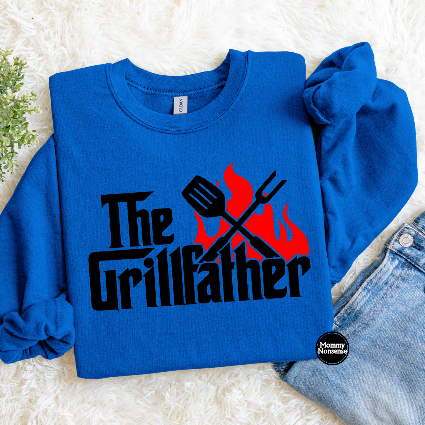 The Grillfather (blk)- DTF TRANSFER (L790) DTF Transfer
