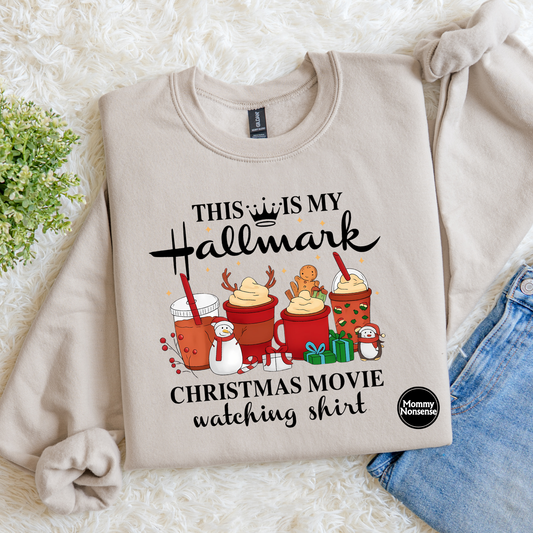 This Is My Hallmark Christmas Movie Watching Shirt -DTF TRANSFER (J93) DTF Transfer