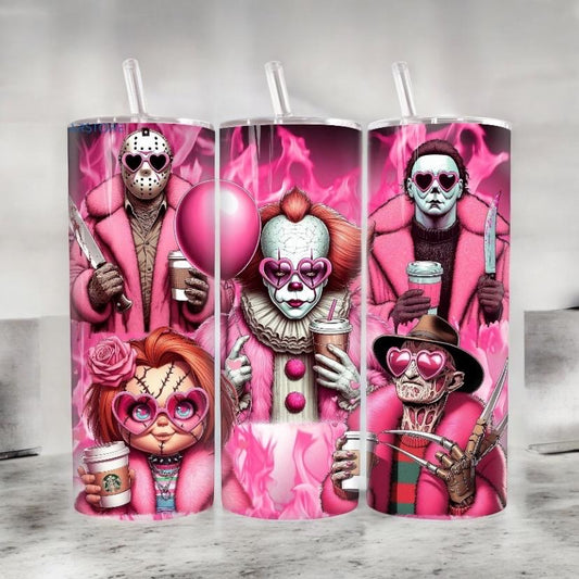 Nightmare Baddies Pink 20 oz Tumbler