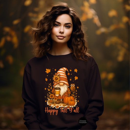 Happy Fall Ya'll Gnome -DTF TRANSFER (J23) DTF Transfer