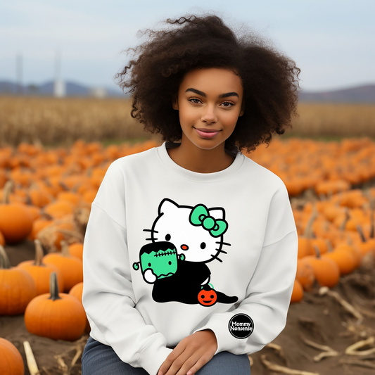 Frankenstein Kitty -DTF TRANSFER (J54) DTF Transfer