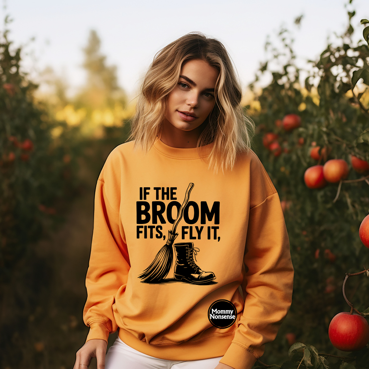 If The Broom Fits Fly It- DTF TRANSFER (K43) DTF Transfer