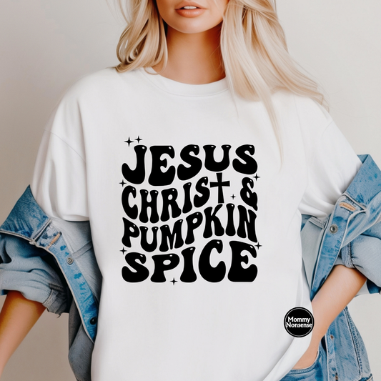 Jesus Christ and Pumpkin Spice- DTF TRANSFER (K69) DTF Transfer