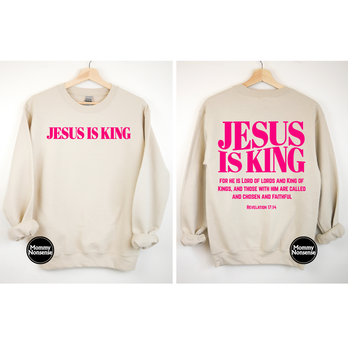 Pink Jesus is King- DTF TRANSFER (M214) DTF Transfer
