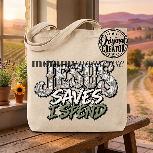 Jesus Saves i Spend Digital Download