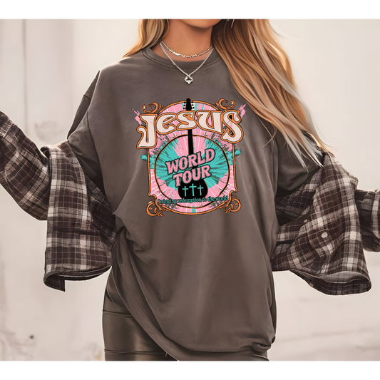 Jesus World Tour - DTF TRANSFER (P7) COLD PEEL