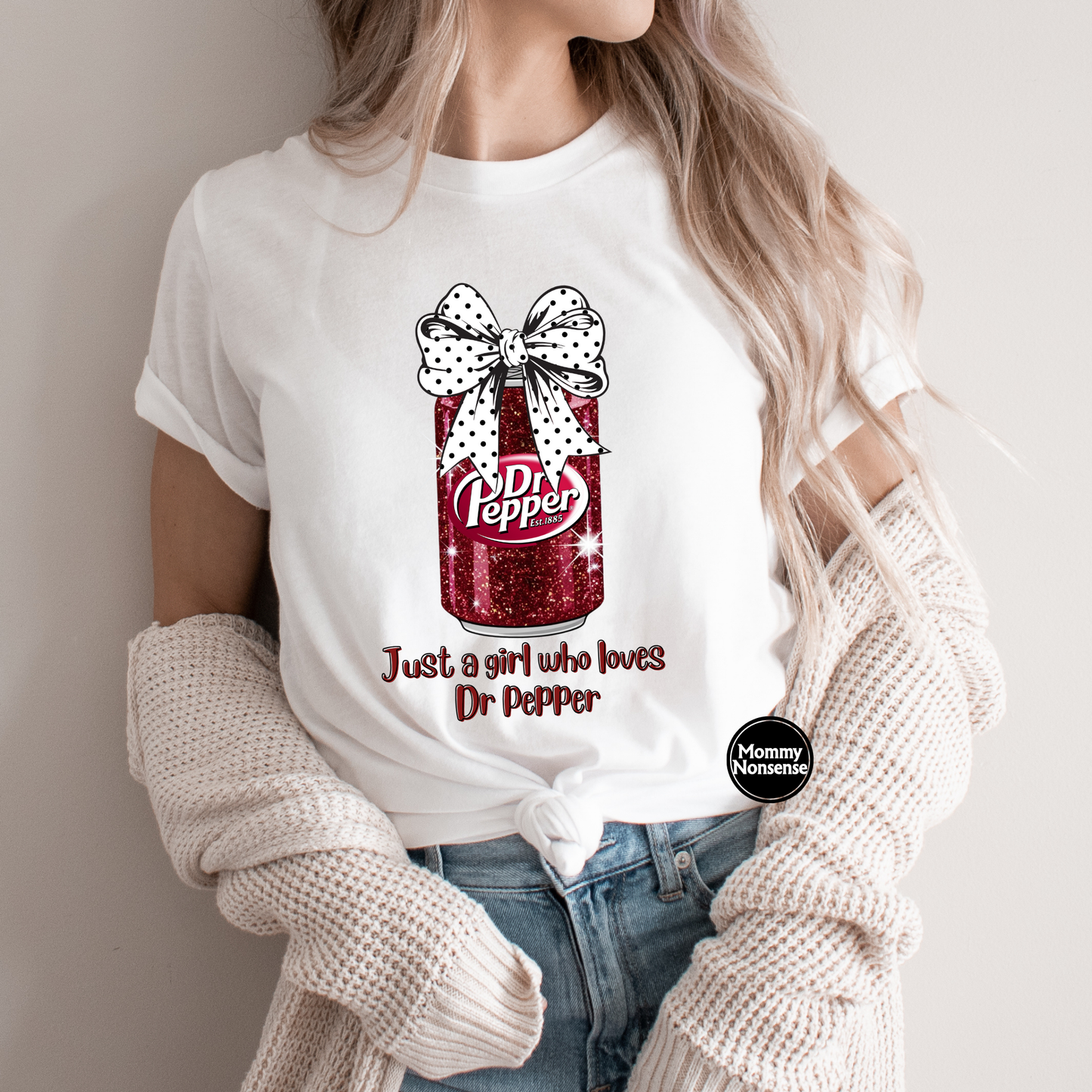 Just A Girl Who Loves Dr pepper - DTF TRANSFER (L14) DTF Transfer