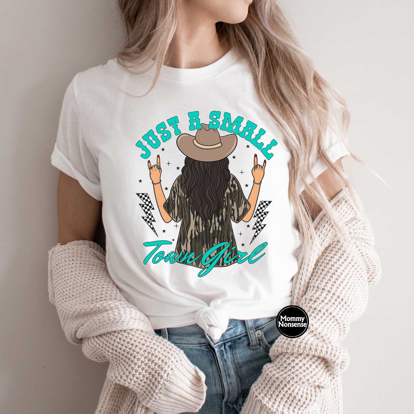 Just A Small Town Girl- DTF TRANSFER (L398) DTF Transfer