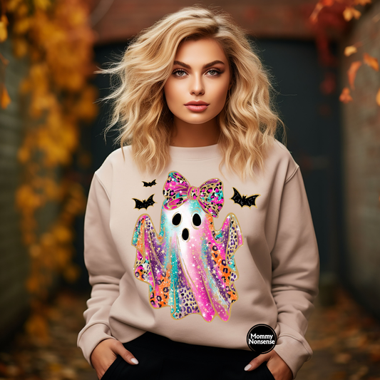 Ghost With Animal Print -DTF TRANSFER (H47) DTF Transfer