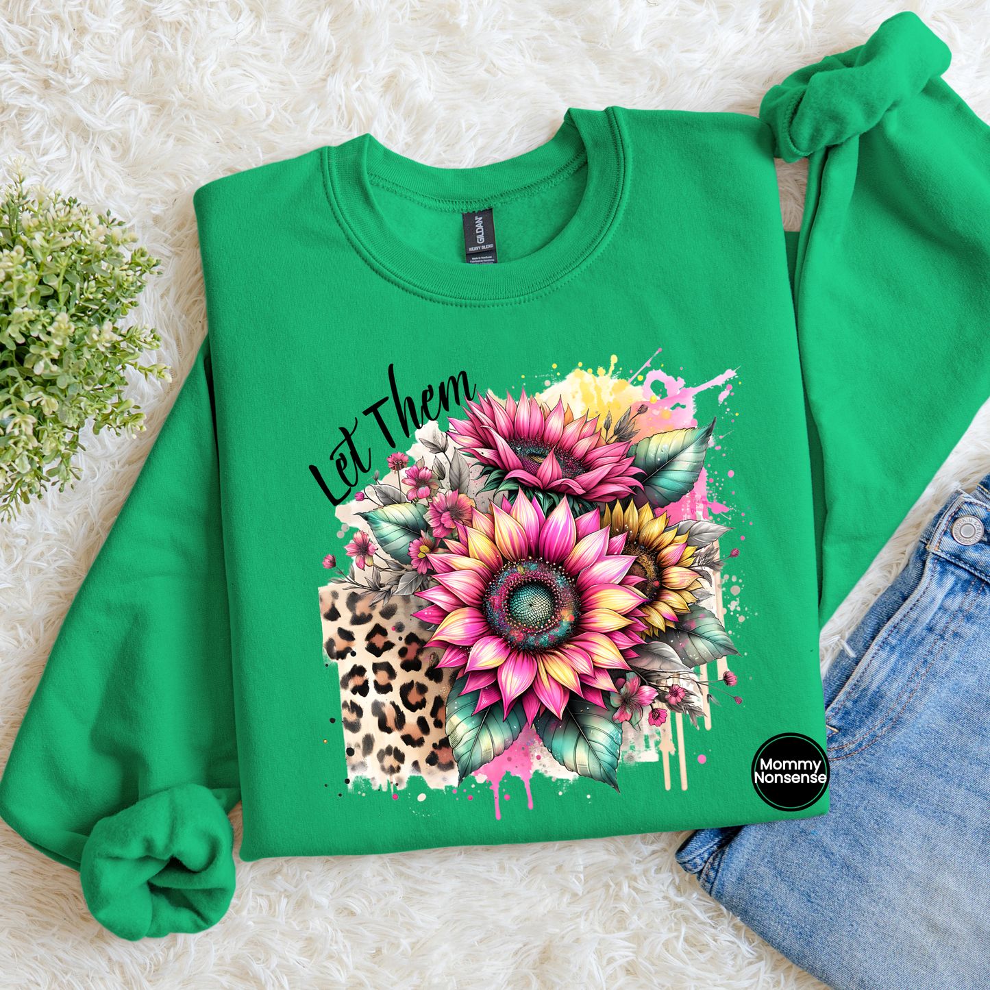 Let Them sunflower- DTF TRANSFER (L483) DTF Transfer