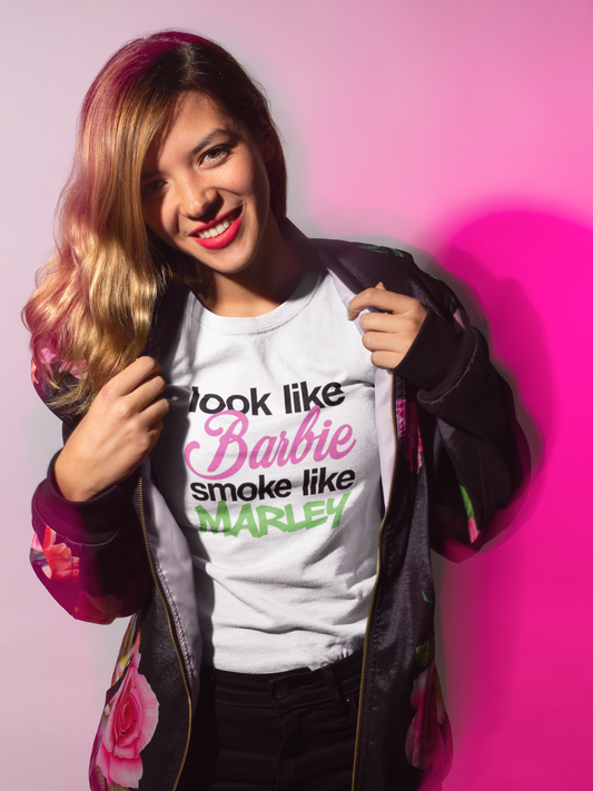 Look Like Barbie Smoke Like Marley - DTF TRANSFER (E8) COLD PEEL