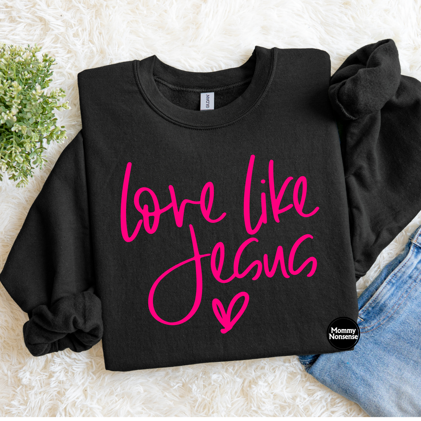 Love like Jesus pink - DTF TRANSFER (K66) DTF Transfer