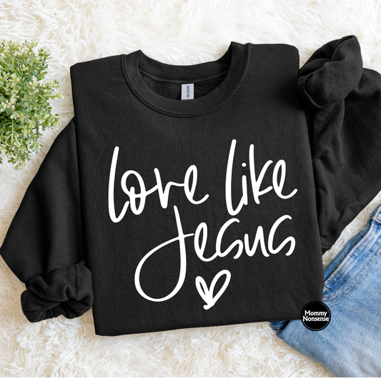 Love like Jesus wht - DTF TRANSFER (K65) DTF Transfer