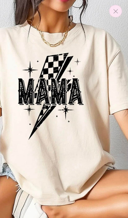 MAMA Bolt screen print transfer (A7) HOT PEEL
