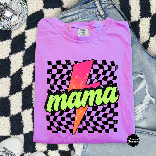 MAMA lightning bolt- DTF TRANSFER (L590) DTF Transfer
